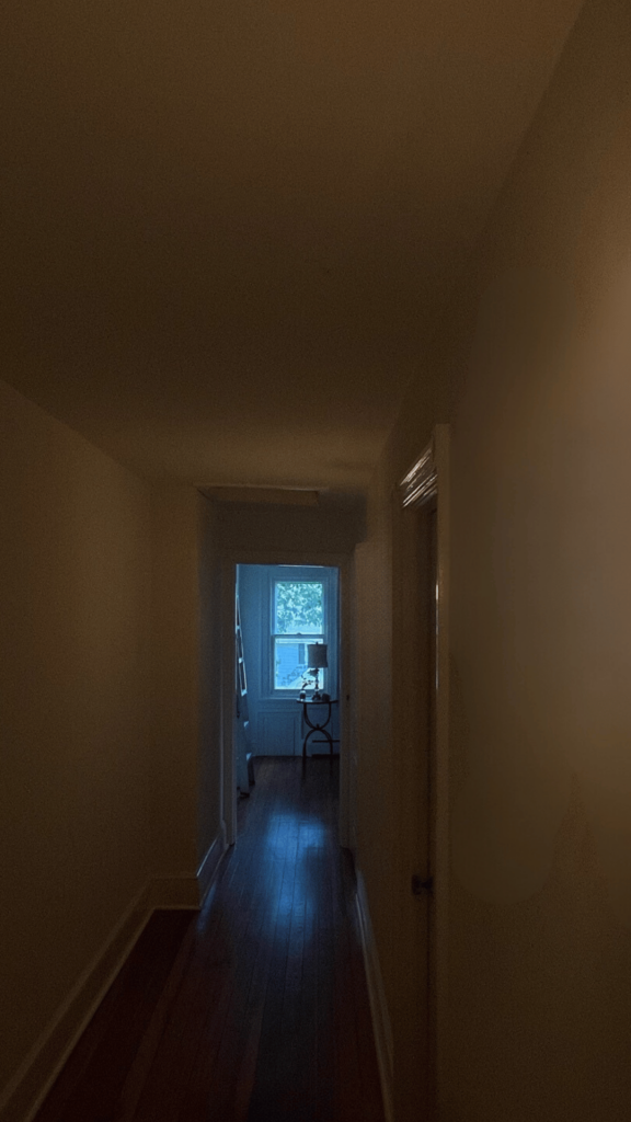 Hallway with no light