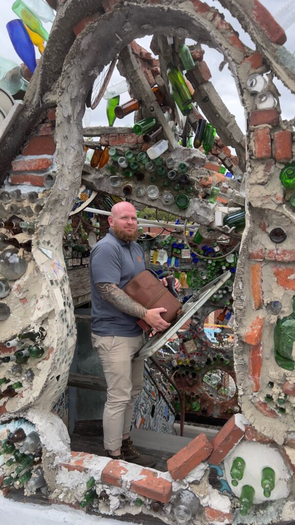The art made of found objects could use a condenser?