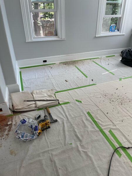 Clean work by electricians