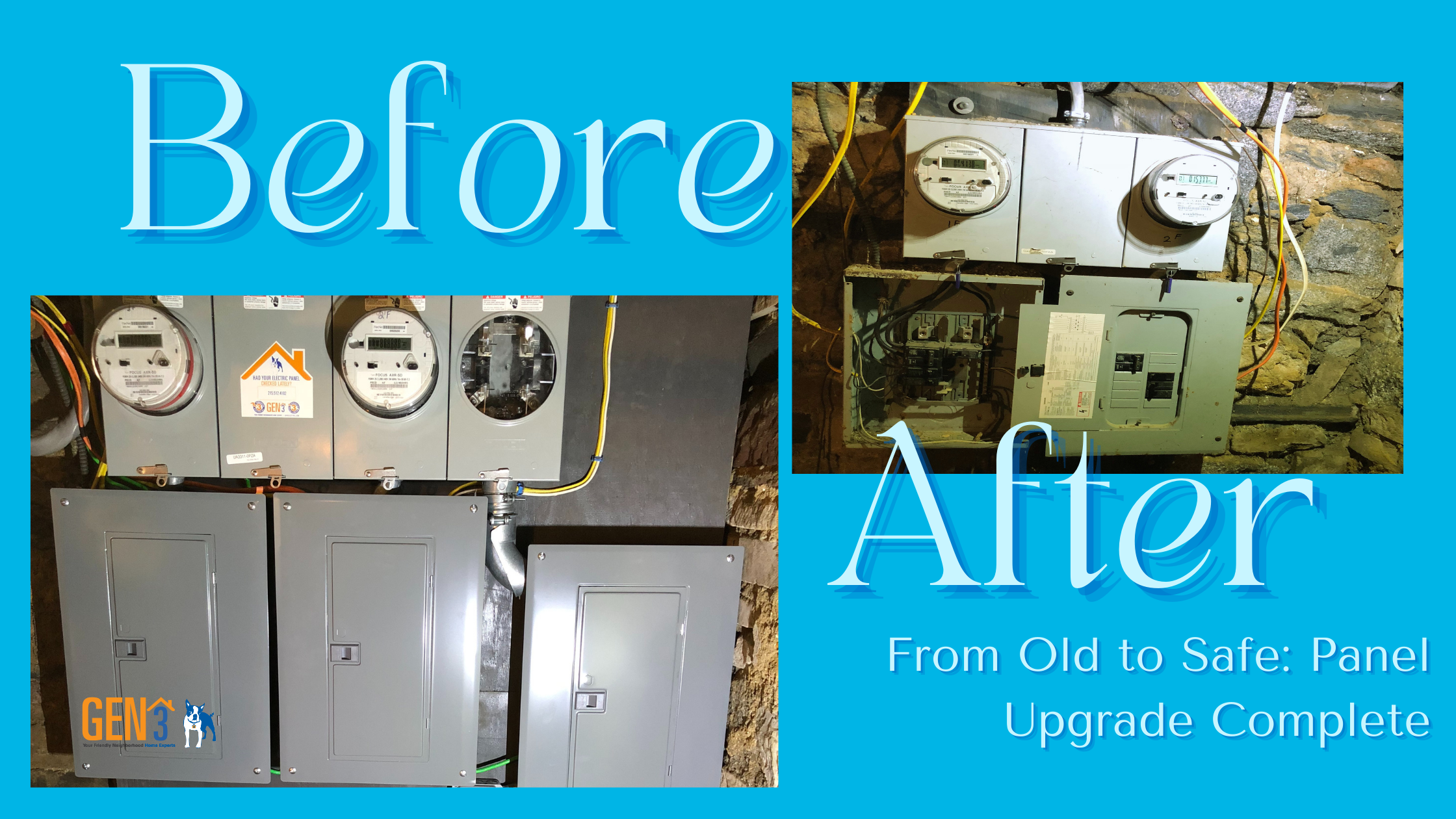 Before and After Electric Panel