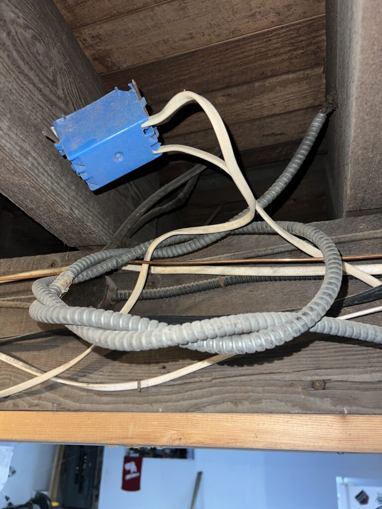 outdated wiring found during knob and tube wiring replacement inspection Philadelphia